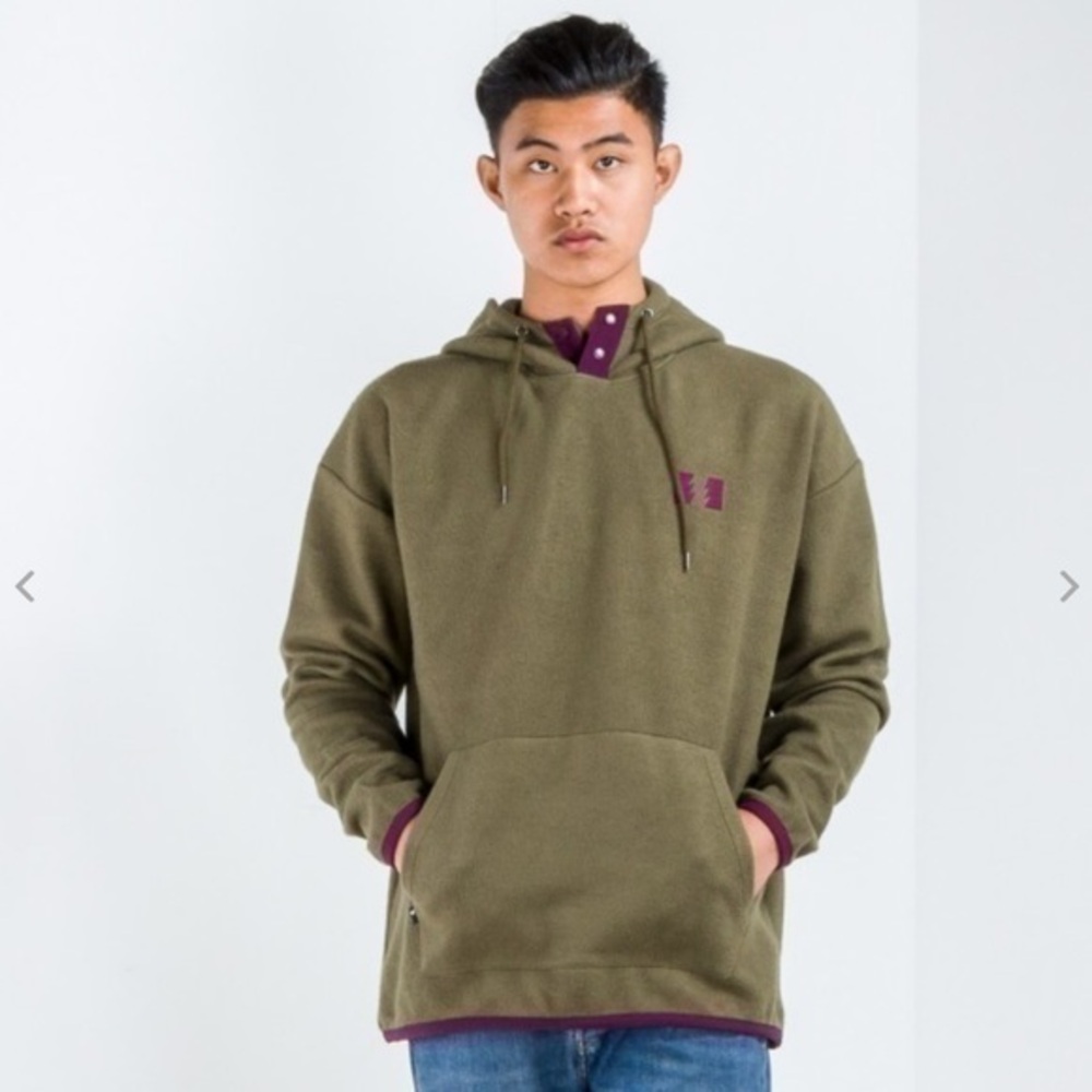 Men’s The Hundreds Shadewell Pullover Hood – Olive